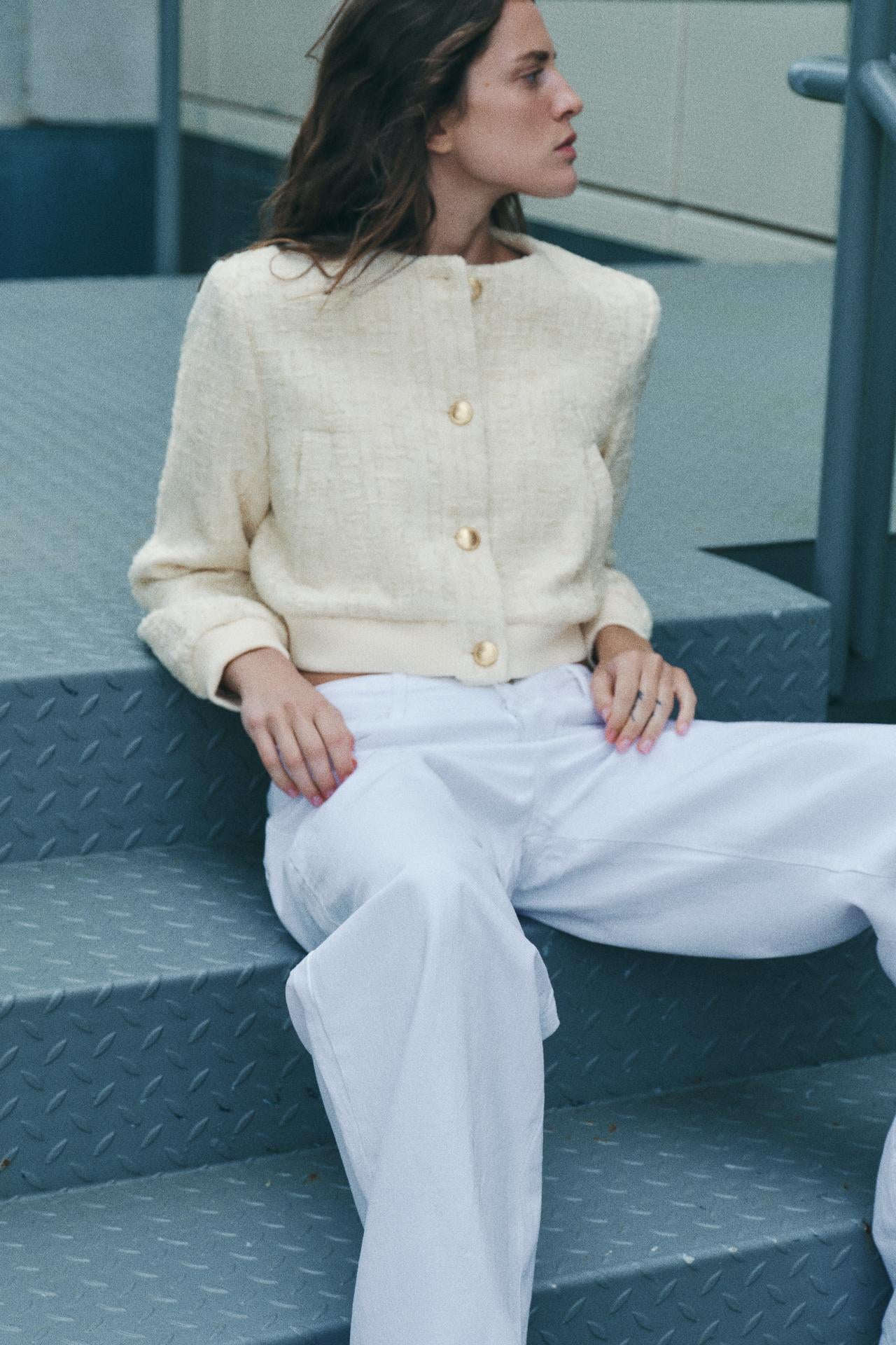 Gold Button Boucle Jacket