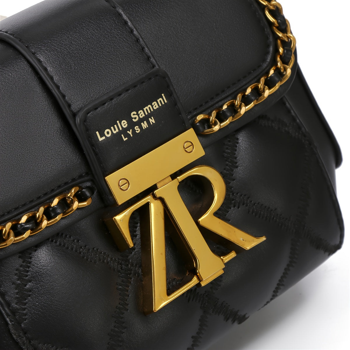 Mini Quilted Crossbody Bag with Metal Accents