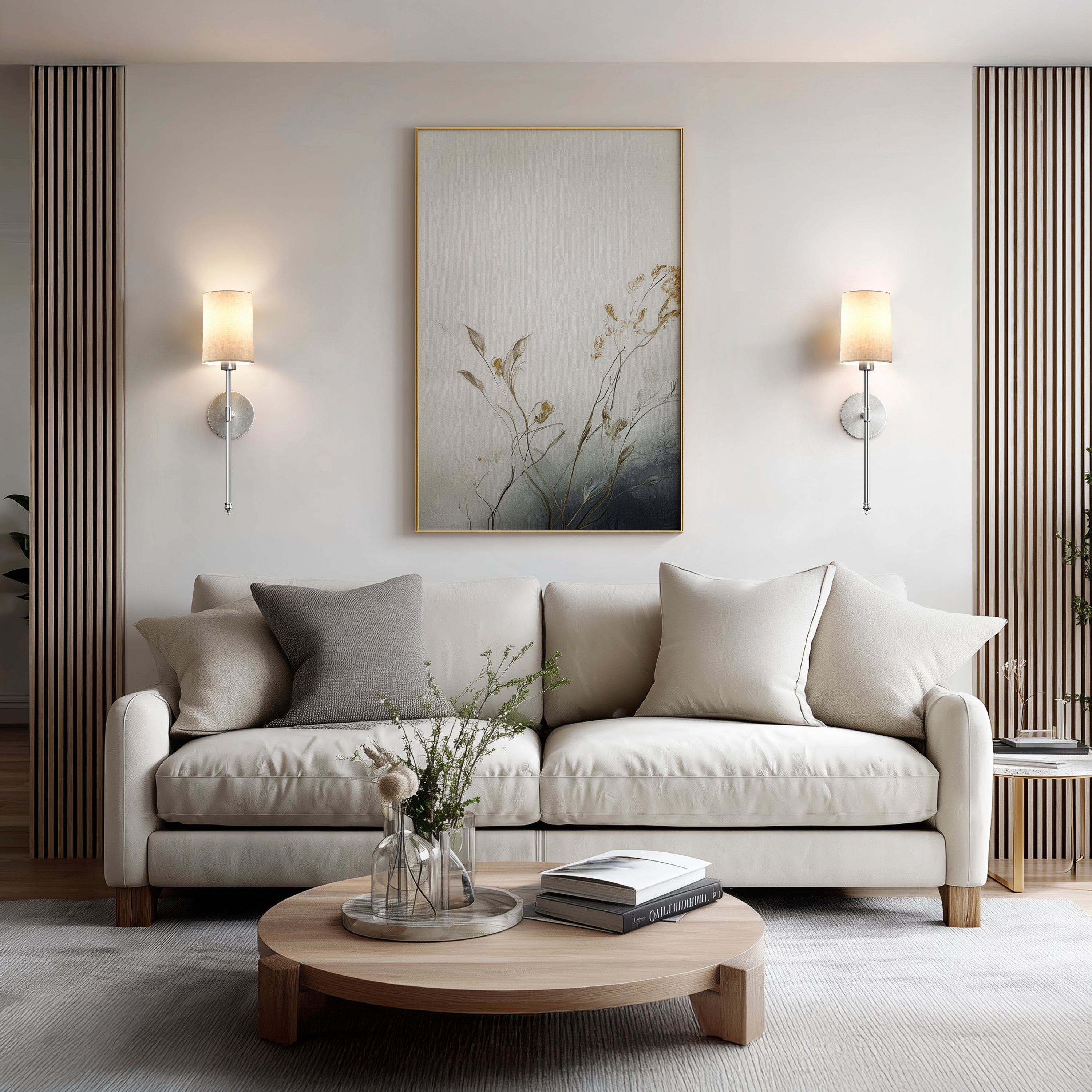 Rechargeable Cylindrical Wall Sconces | Set of 2 Wireless Wall Lights