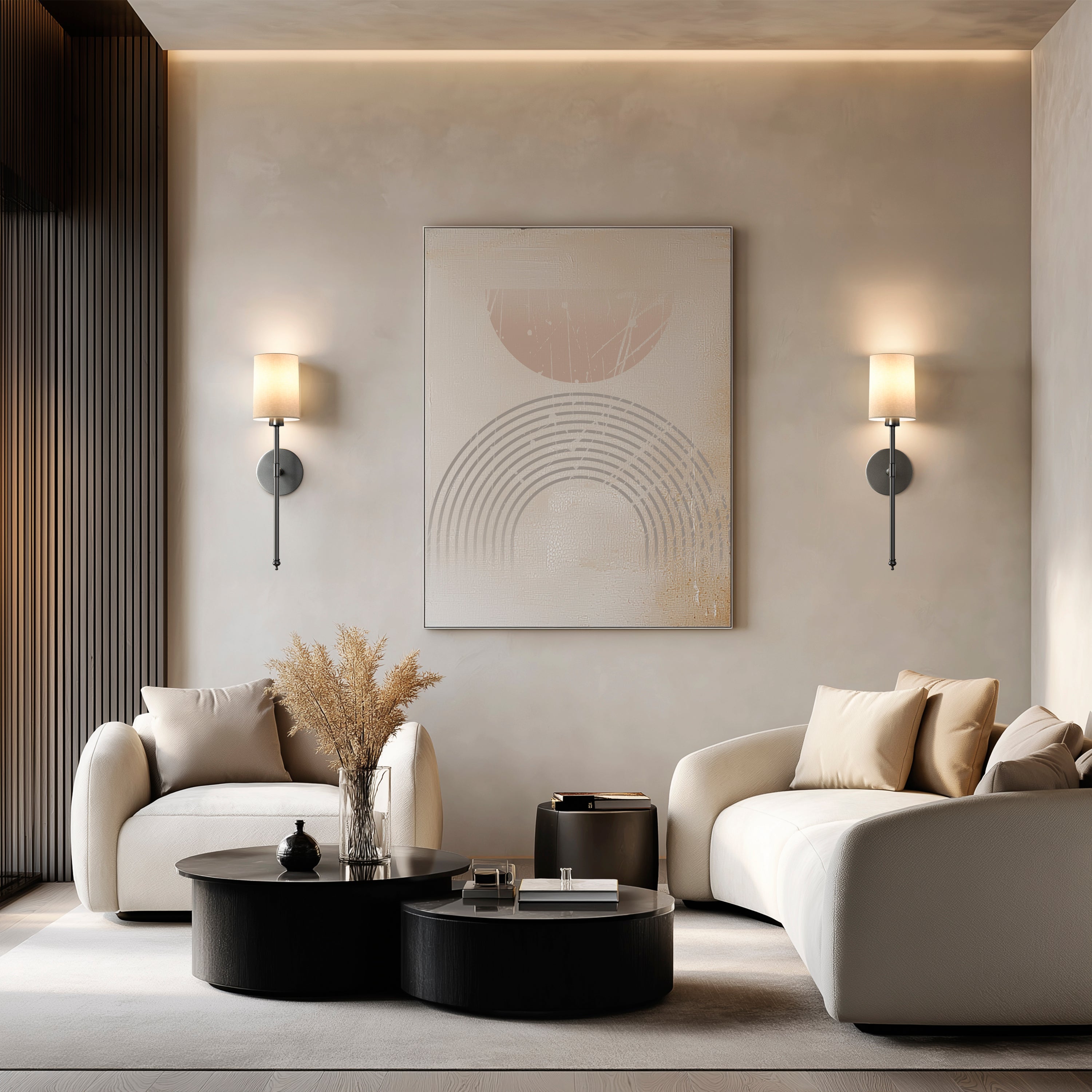 Rechargeable Cylindrical Wall Sconces | Set of 2 Wireless Wall Lights