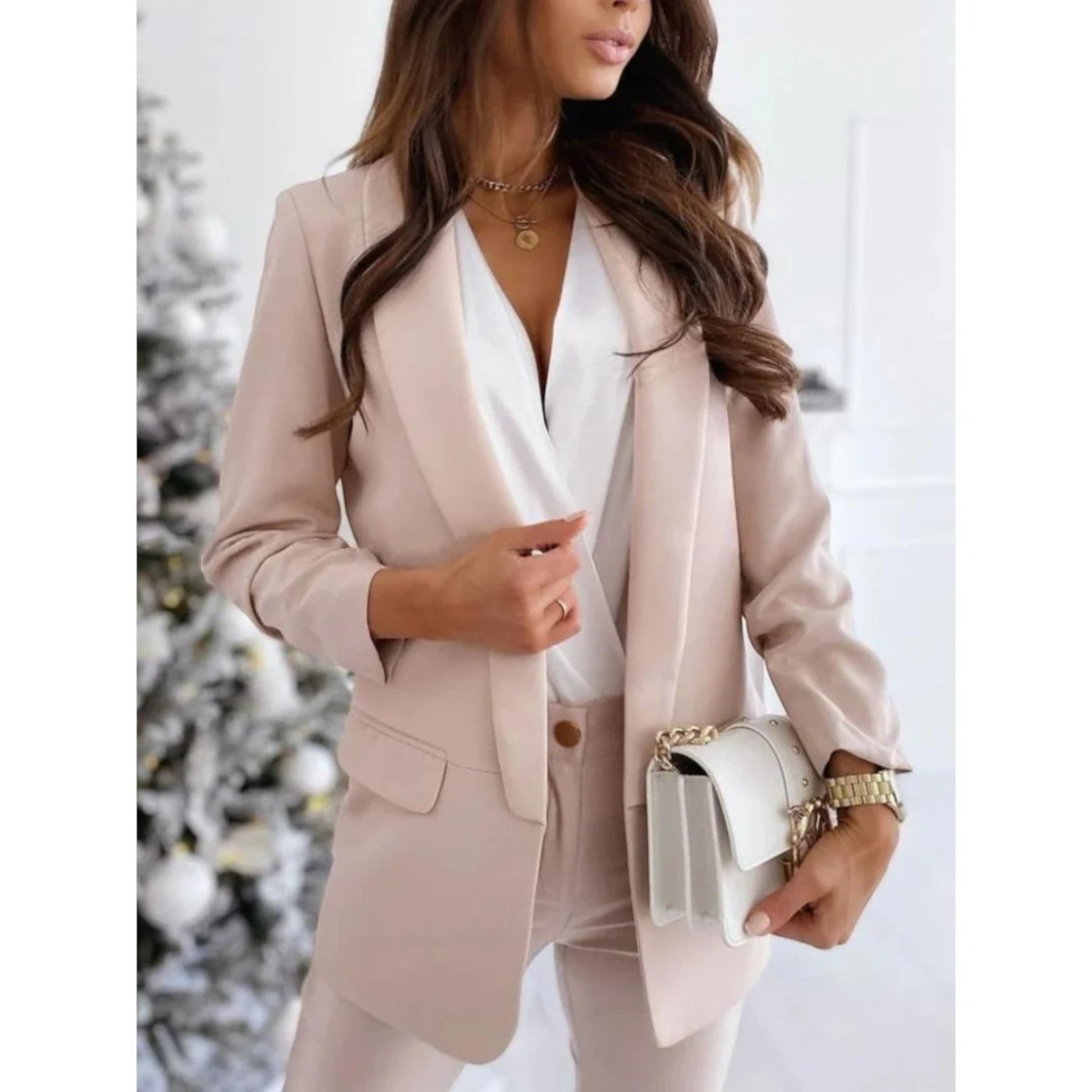 Open Front Women's Blazer