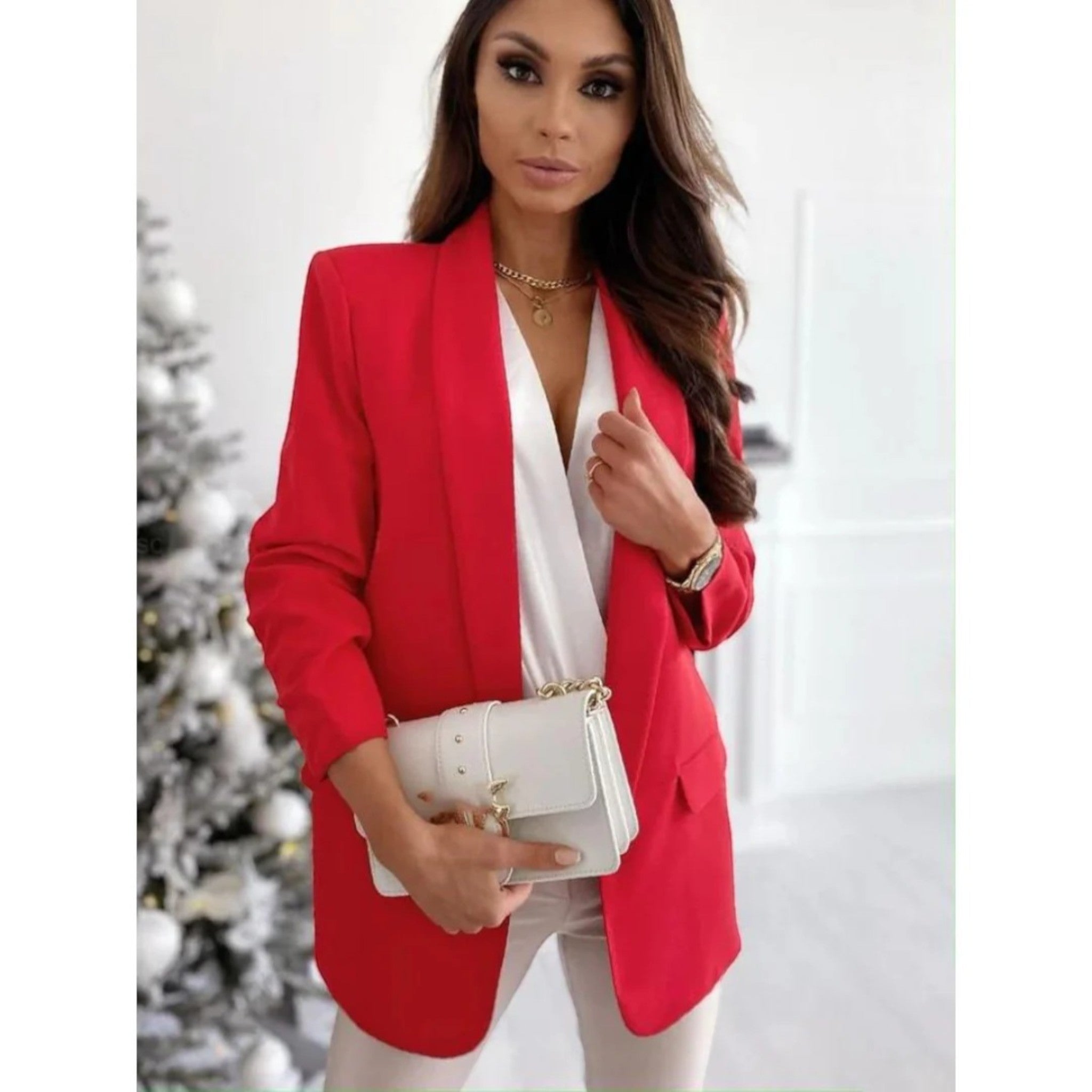 Open Front Women's Blazer