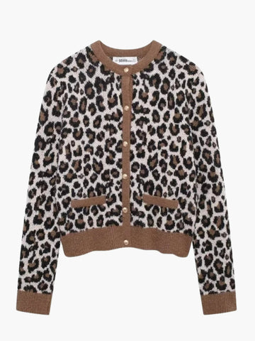 Leopard Print Cardigan