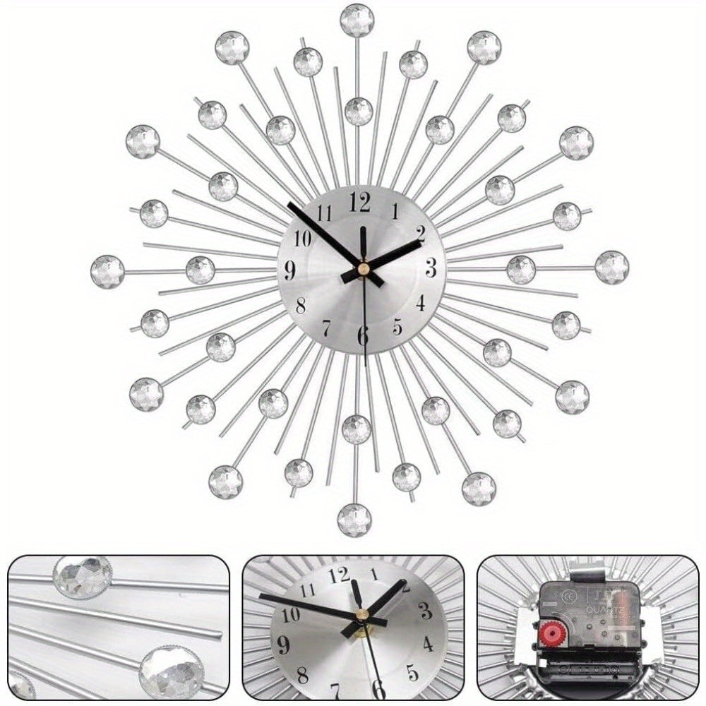 Large Pendulum Wall Clock - Modern Giant Battery Operated Clock