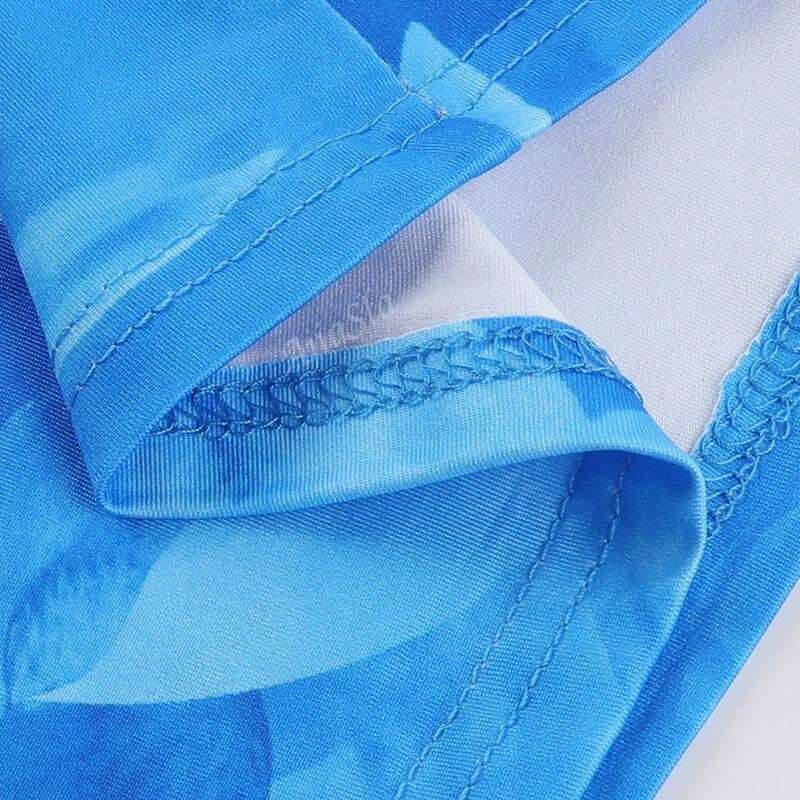 Watercolor Print Spaghetti Strap Summer Dress