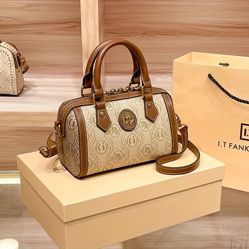 Luxury Boston Pillow Bag - Trendy Women's Shoulder Crossbody Handbag