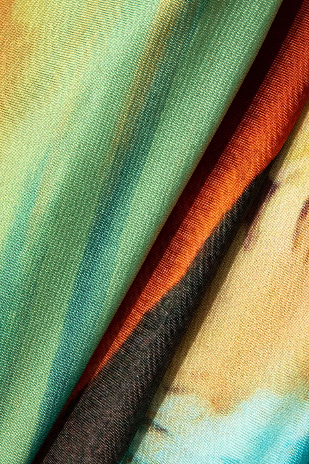 Asymmetrical Side-Slit Halter Mini Dress with Art Print