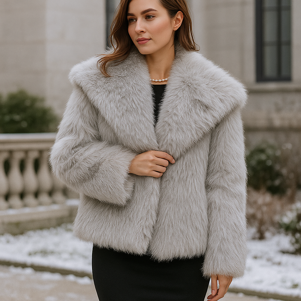Stylish Warm Faux Fur Coat