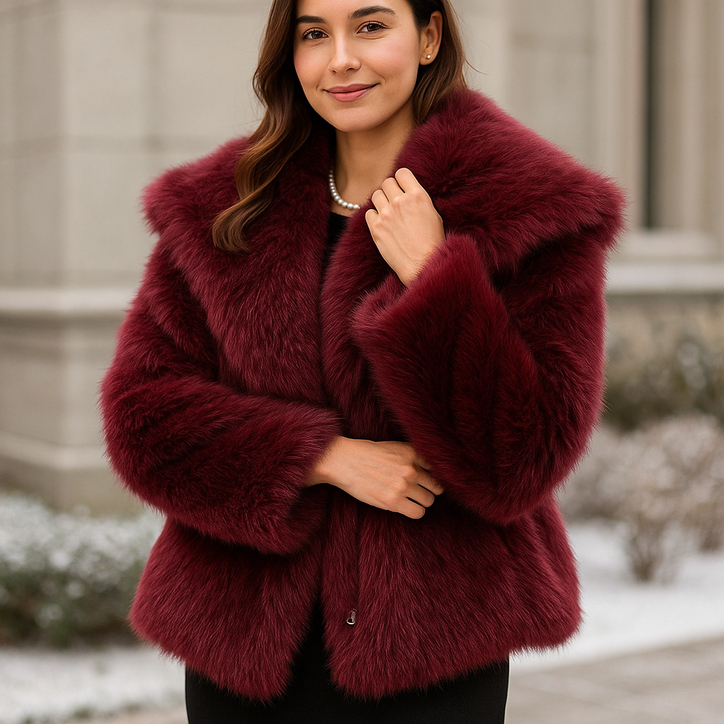 Stylish Warm Faux Fur Coat