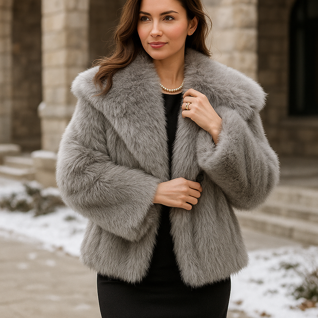 Stylish Warm Faux Fur Coat