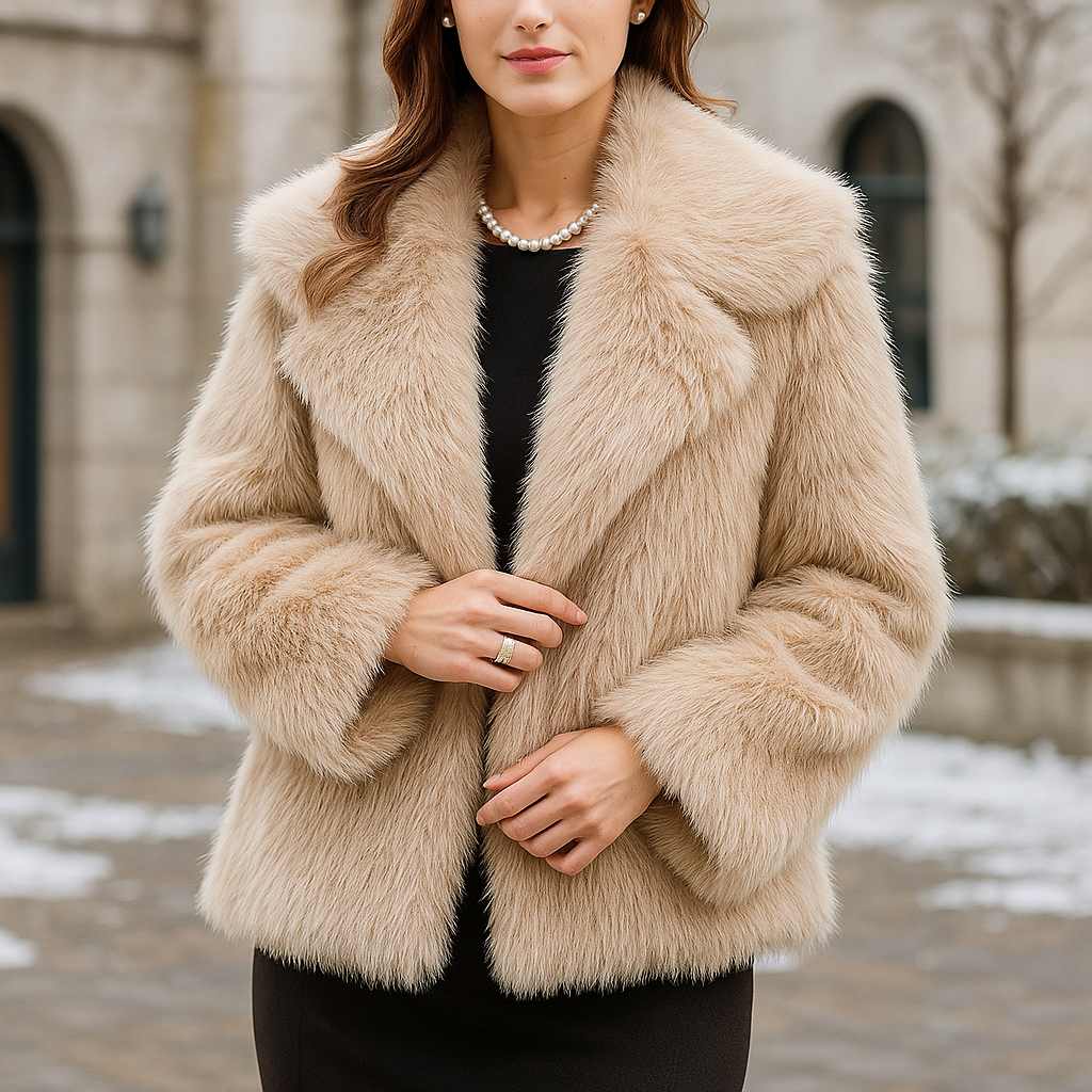 Stylish Warm Faux Fur Coat