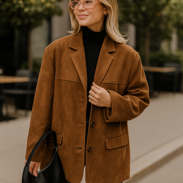 Oversized Suede Women's Jacket