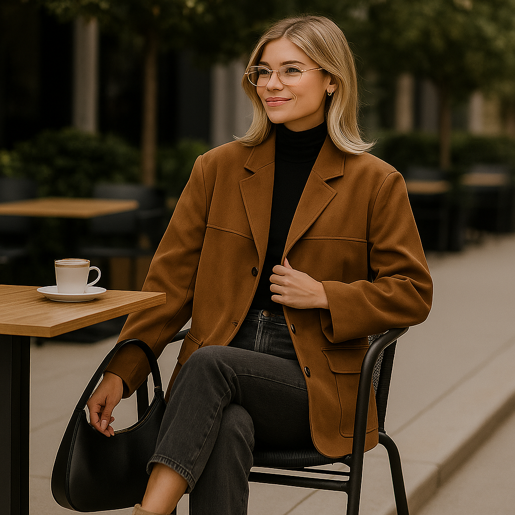 Oversized Suede Women's Jacket