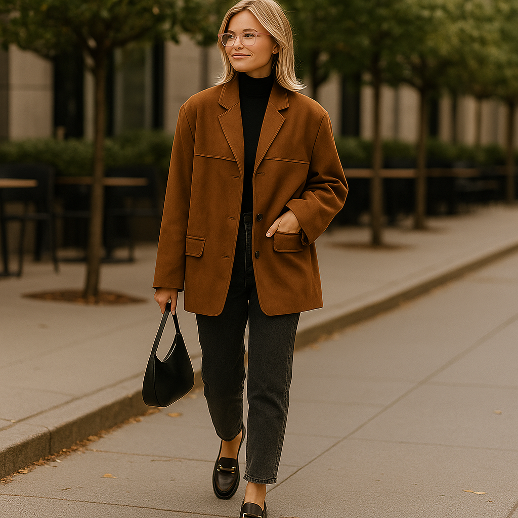 Oversized Suede Women's Jacket