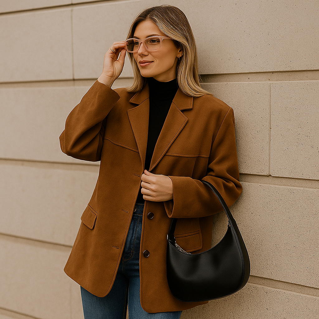 Oversized Suede Women's Jacket