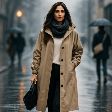 Waterproof Women's Trench Coat - Stylish & Functional
