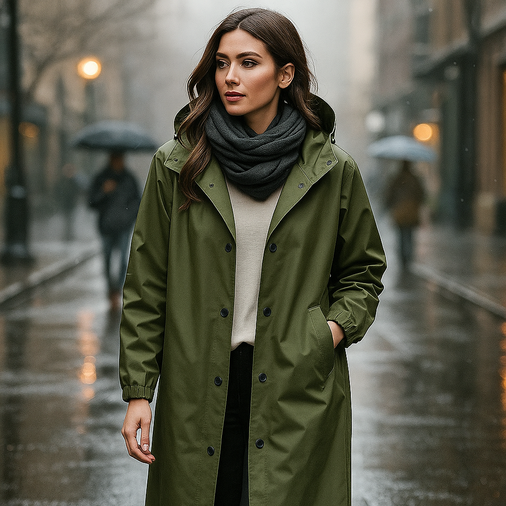 Waterproof Women's Trench Coat - Stylish & Functional