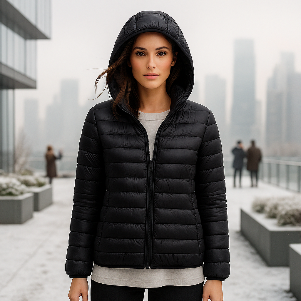 Ultra-Light Packable Down Jacket with Hood - Comfort & Style