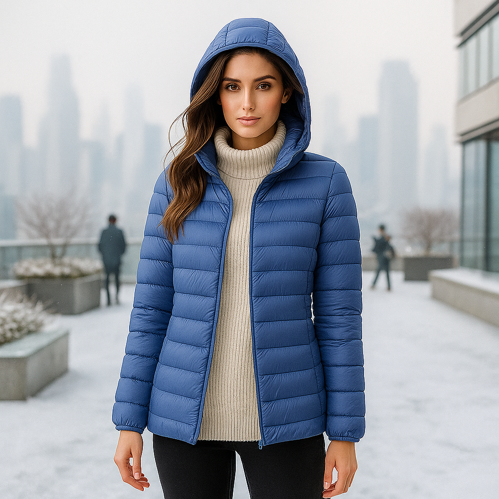 Ultra-Light Packable Down Jacket with Hood - Comfort & Style