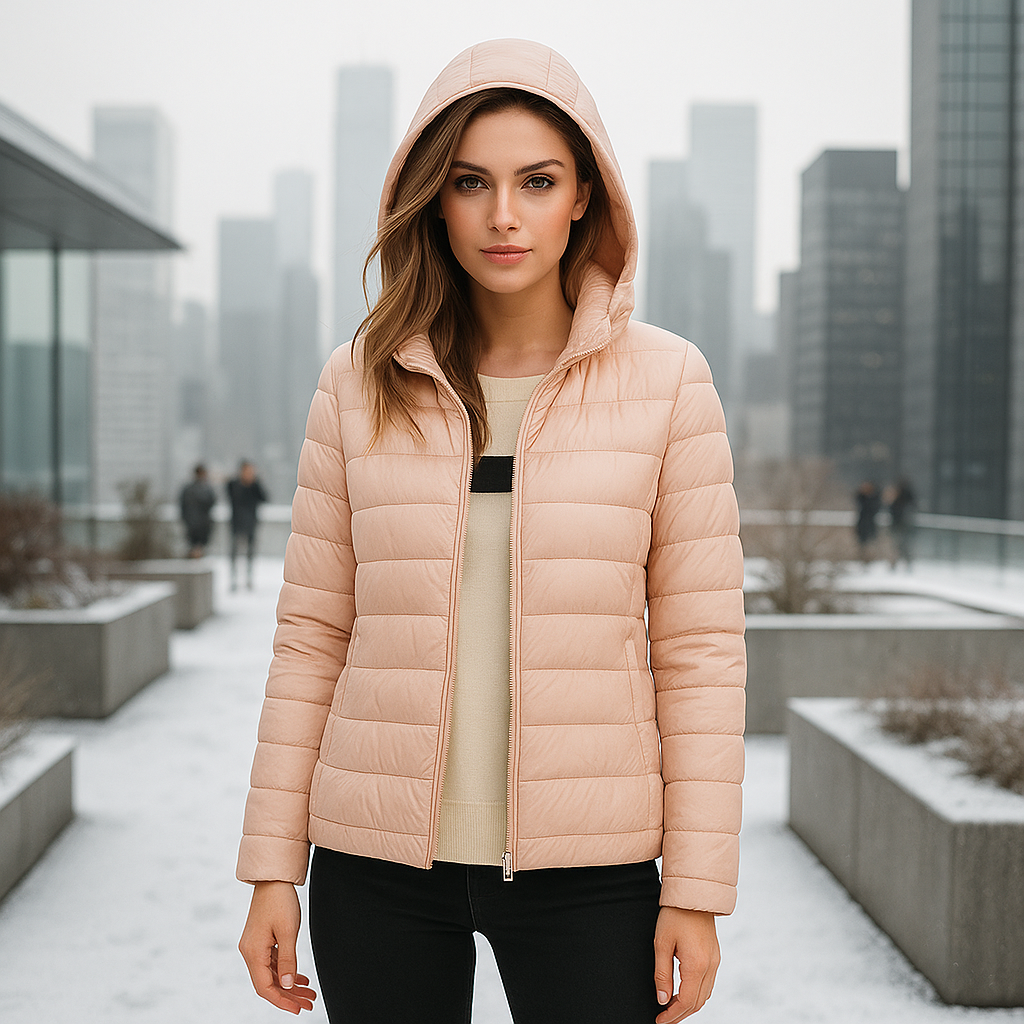 Ultra-Light Packable Down Jacket with Hood - Comfort & Style