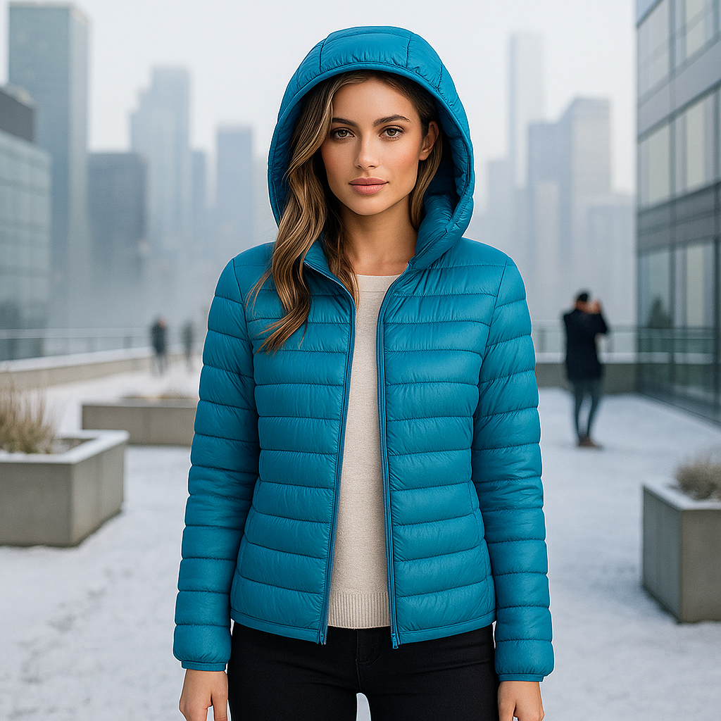 Ultra-Light Packable Down Jacket with Hood - Comfort & Style