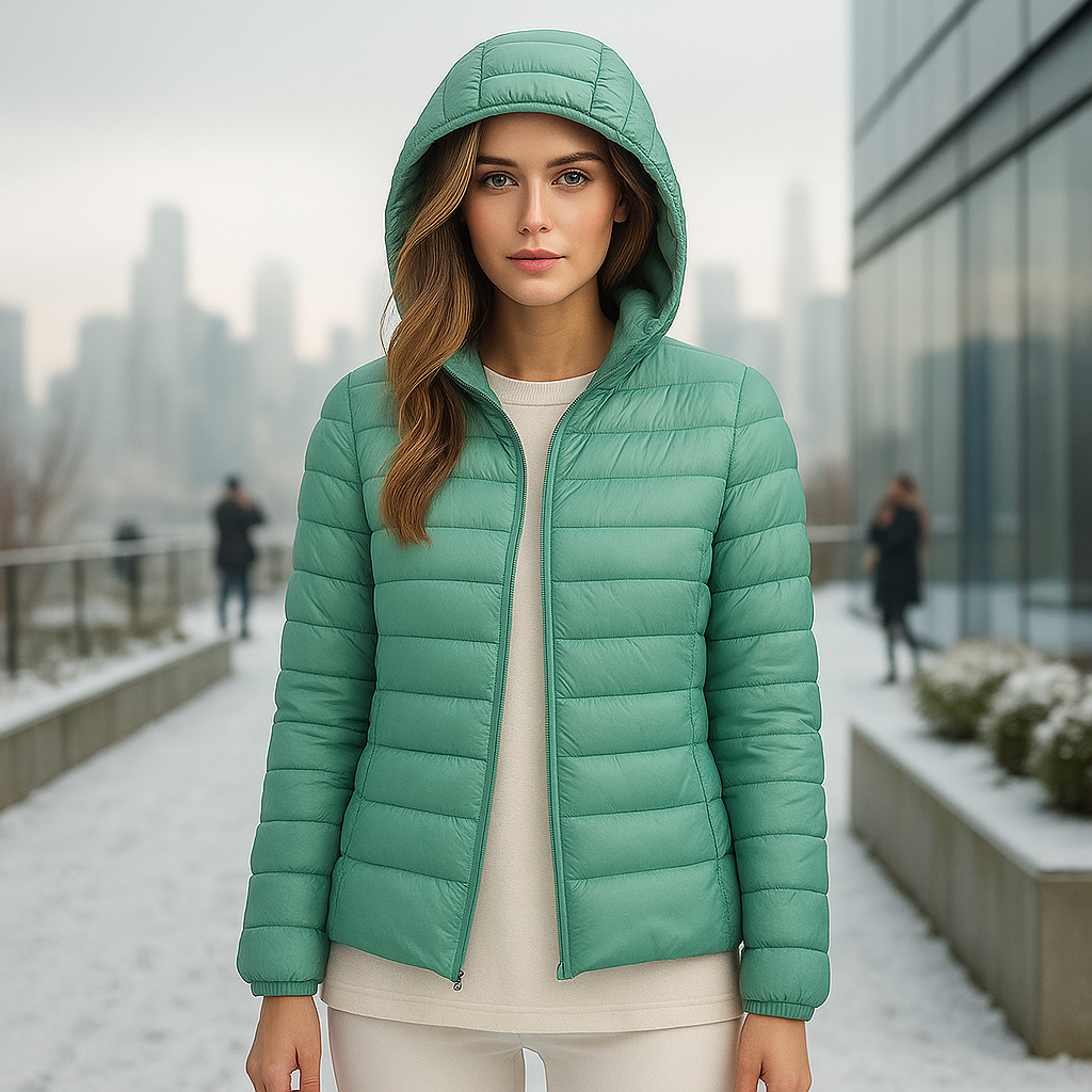 Ultra-Light Packable Down Jacket with Hood - Comfort & Style