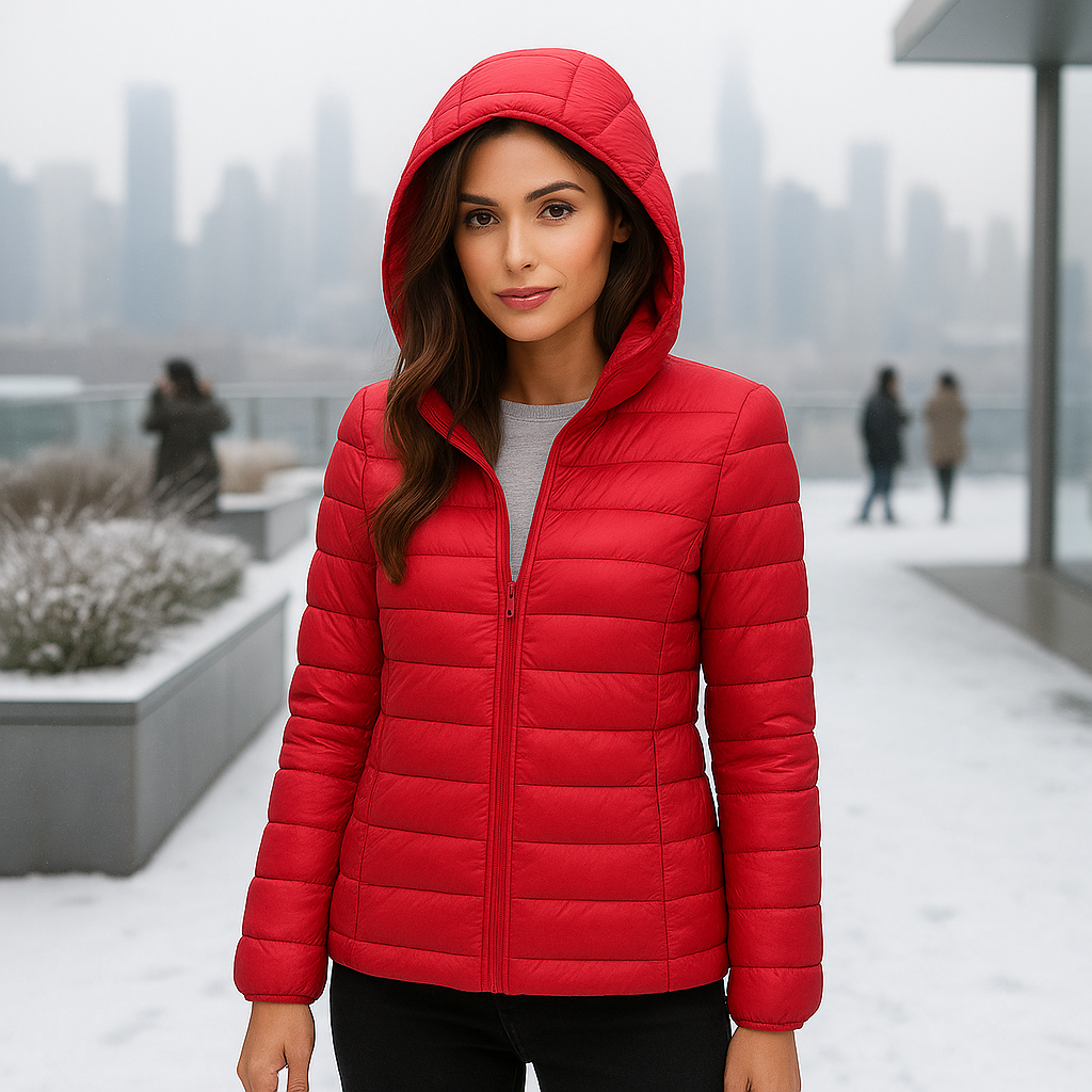 Ultra-Light Packable Down Jacket with Hood - Comfort & Style