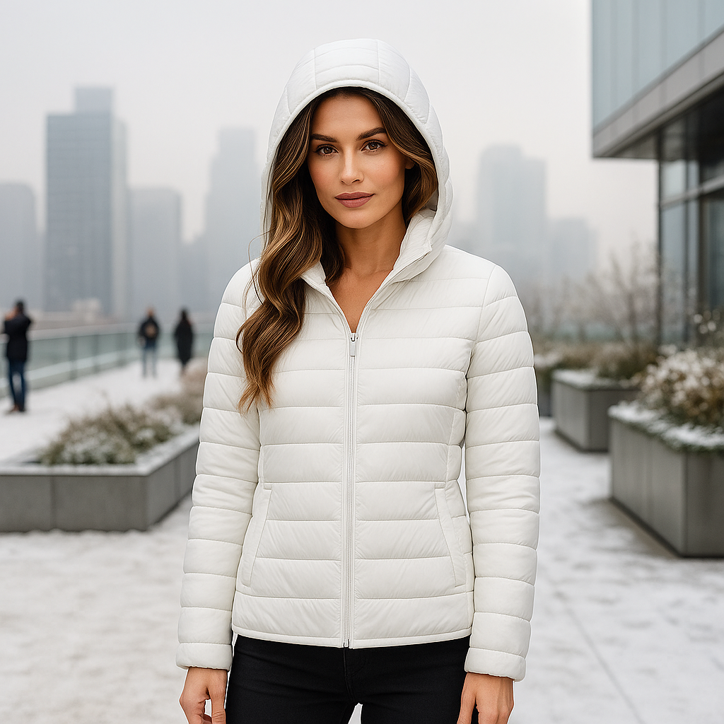 Ultra-Light Packable Down Jacket with Hood - Comfort & Style
