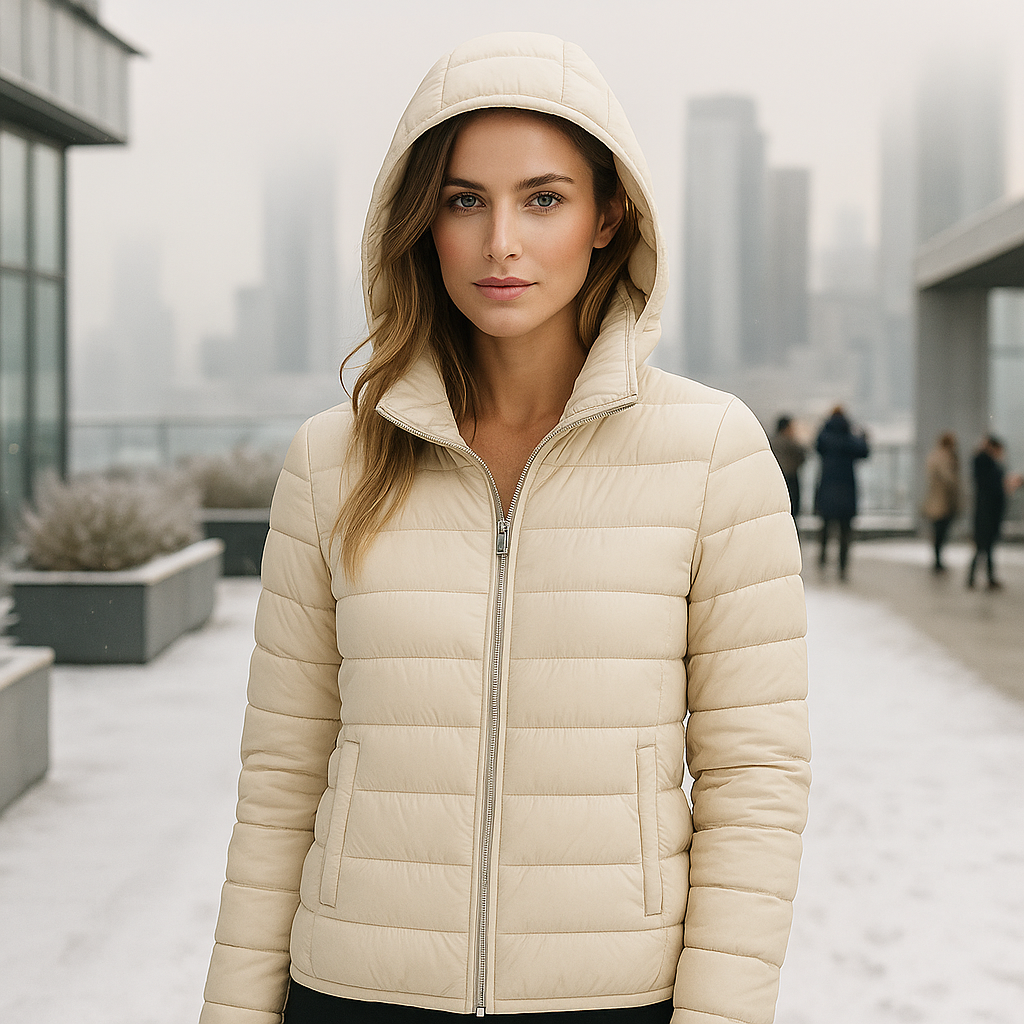 Ultra-Light Packable Down Jacket with Hood - Comfort & Style
