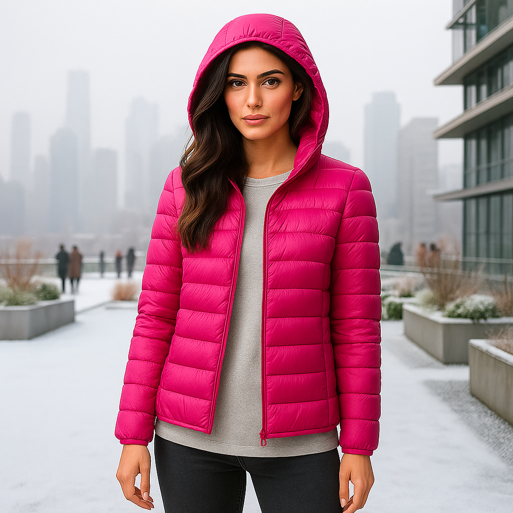 Ultra-Light Packable Down Jacket with Hood - Comfort & Style