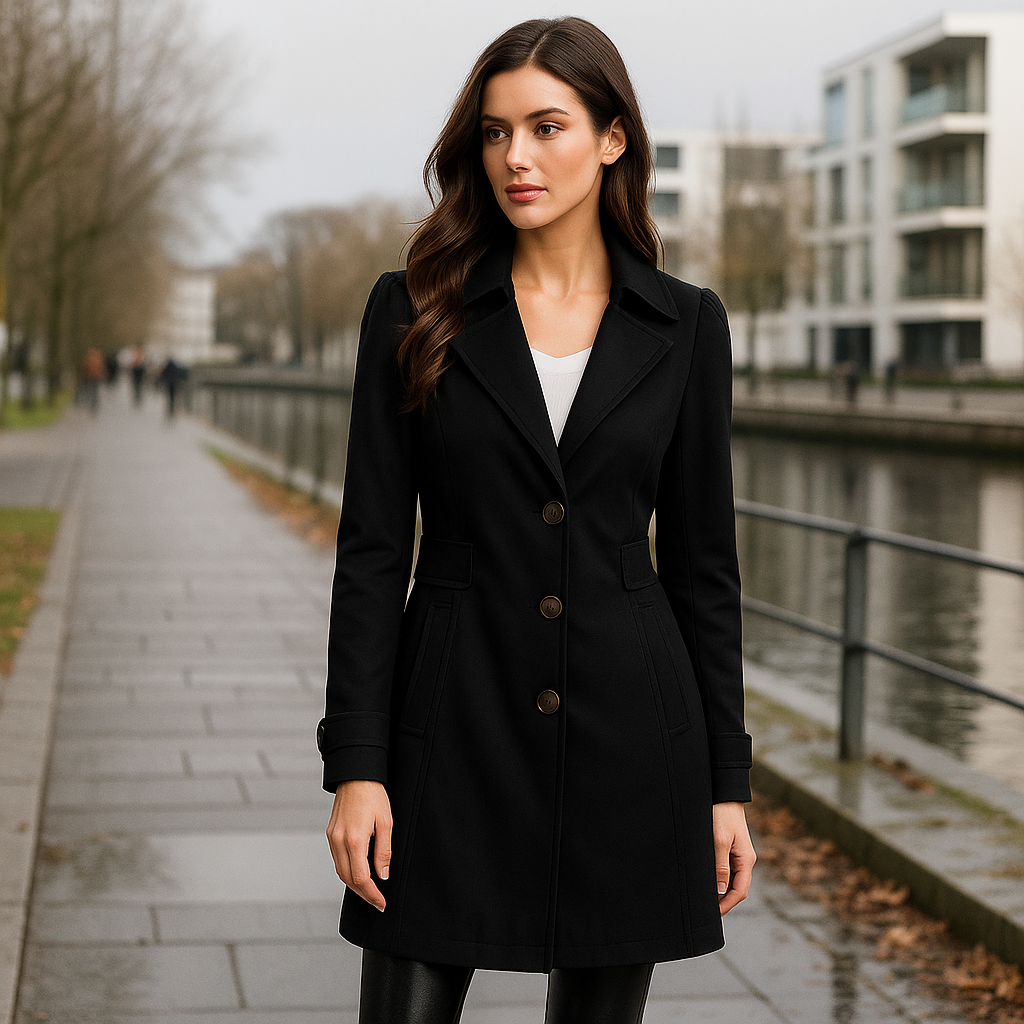 Chic Single-Breasted Trench Coat - Timeless Elegance
