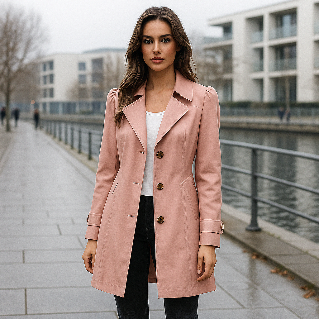 Chic Single-Breasted Trench Coat - Timeless Elegance