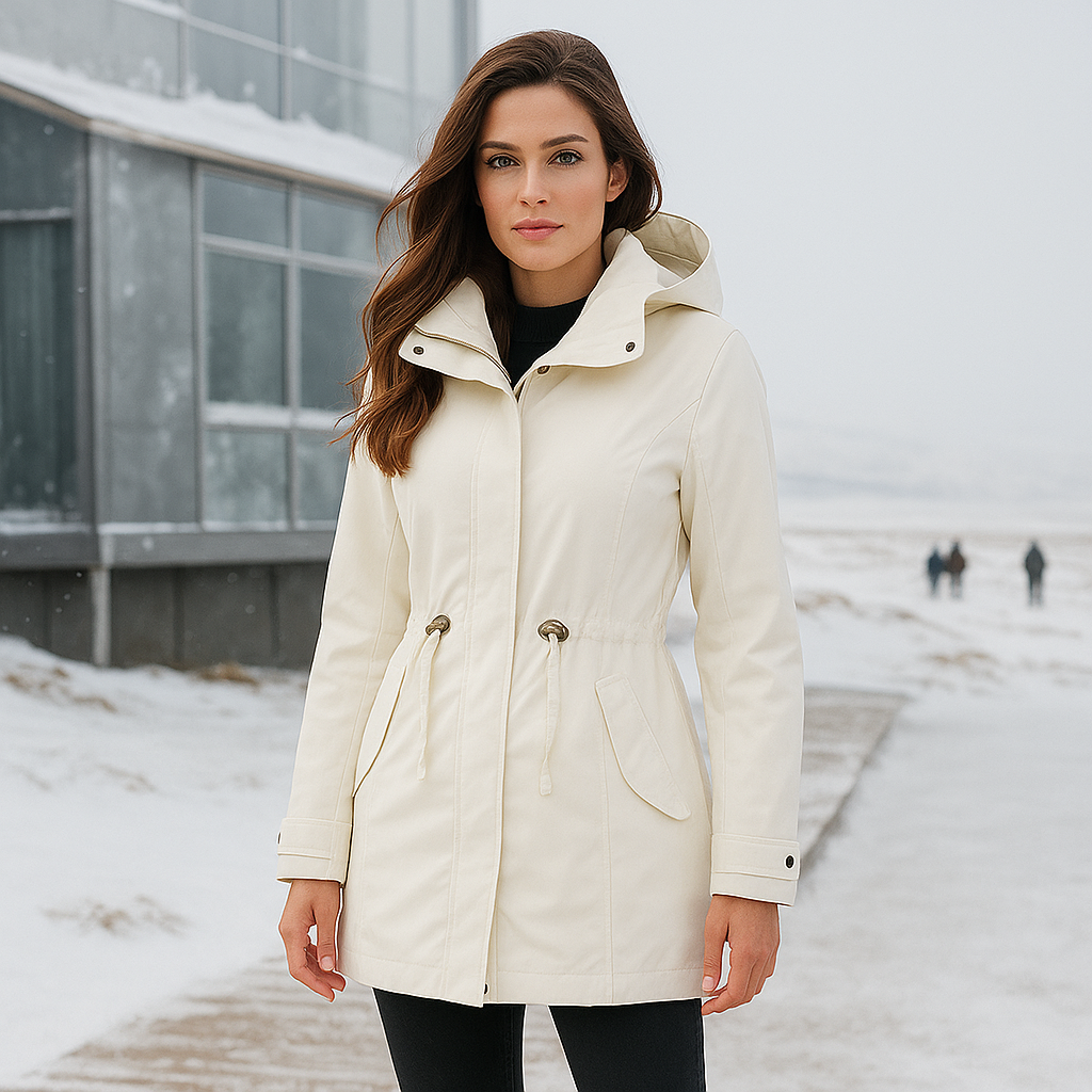 Women's Waterproof Hooded Long Coat