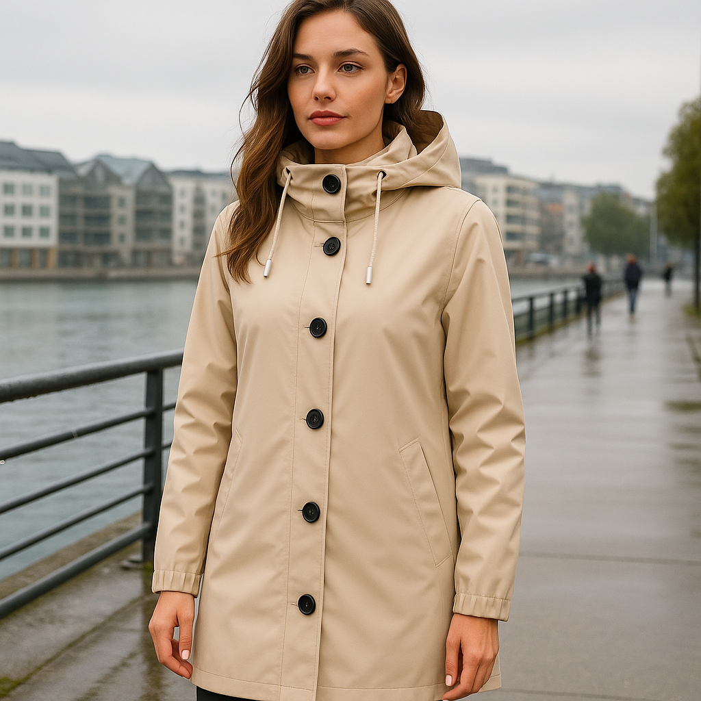 Lightweight Waterproof Rain Jacket - Hoodless