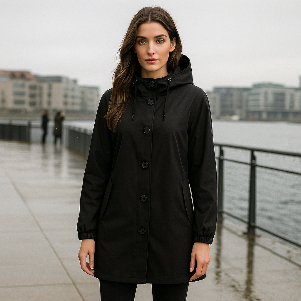Lightweight Waterproof Rain Jacket - Hoodless