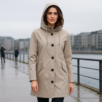 Lightweight Waterproof Rain Jacket - Hoodless