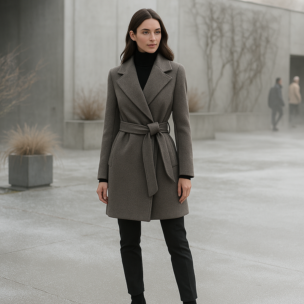 Women's Slim-Fit Double-Breasted Jacket - Elegant & Stylish