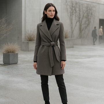 Women's Slim-Fit Double-Breasted Jacket - Elegant & Stylish