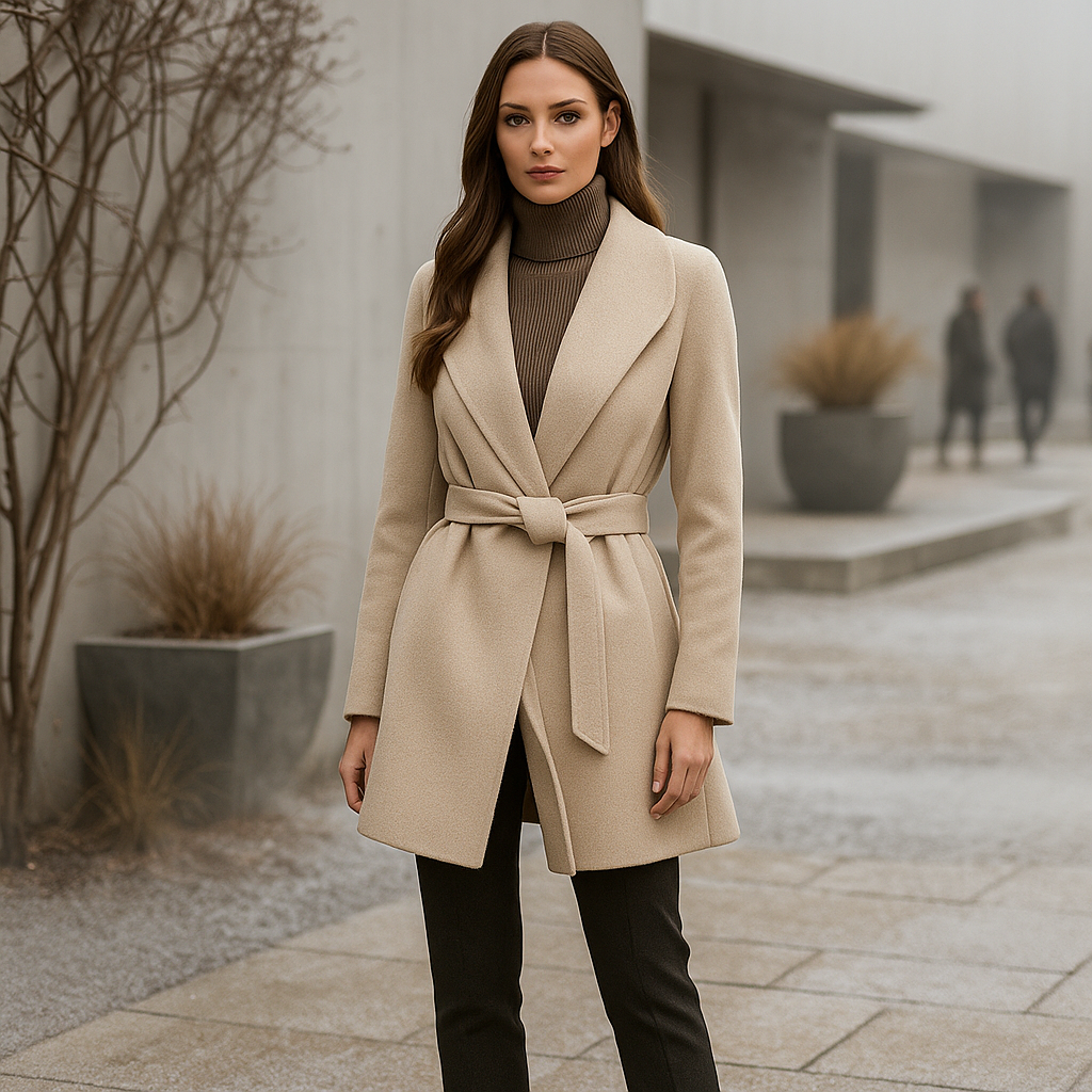 Women's Slim-Fit Double-Breasted Jacket - Elegant & Stylish