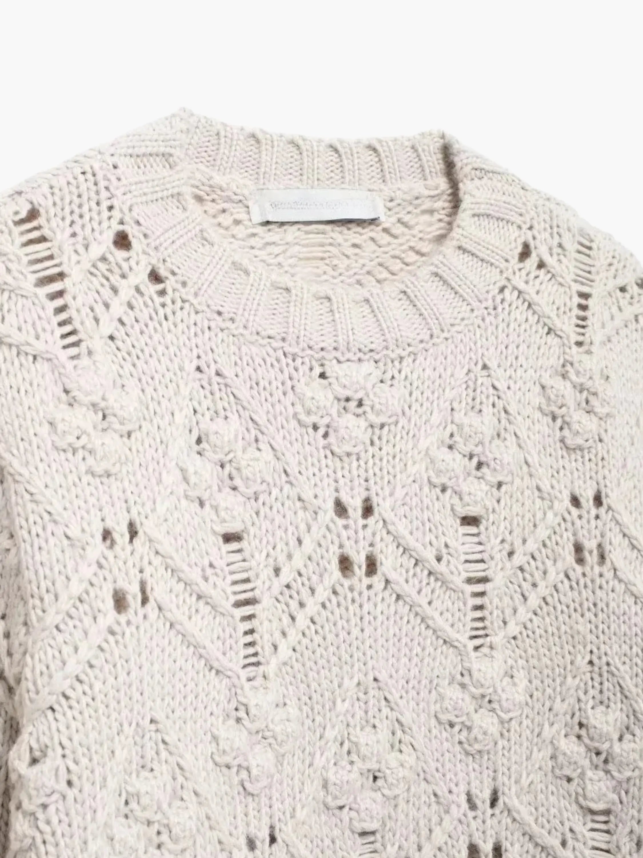 Fashionable Women's Cable Knit Sweater