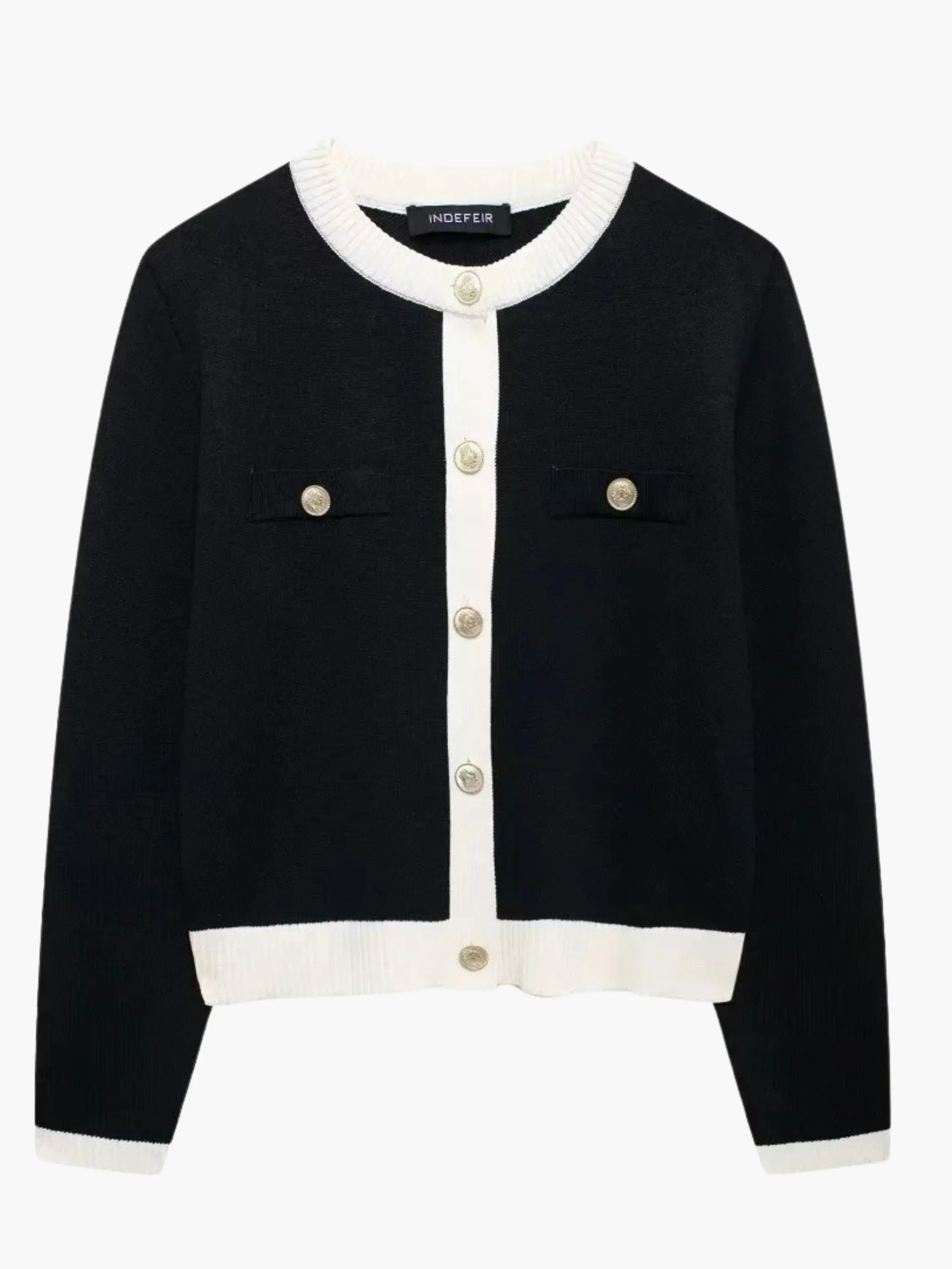 Button Placket Cardigan