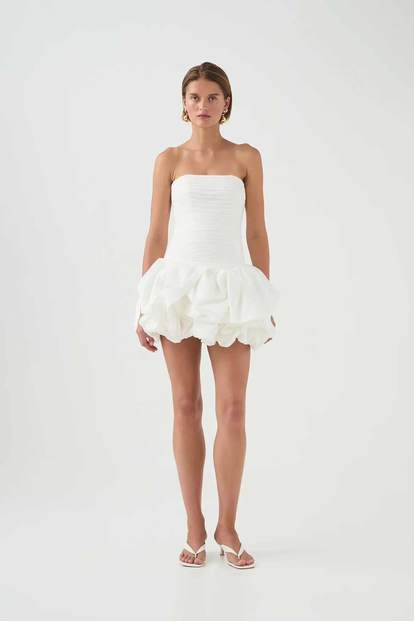 Floral Off-Shoulder Mini Dress with Balloon Skirt