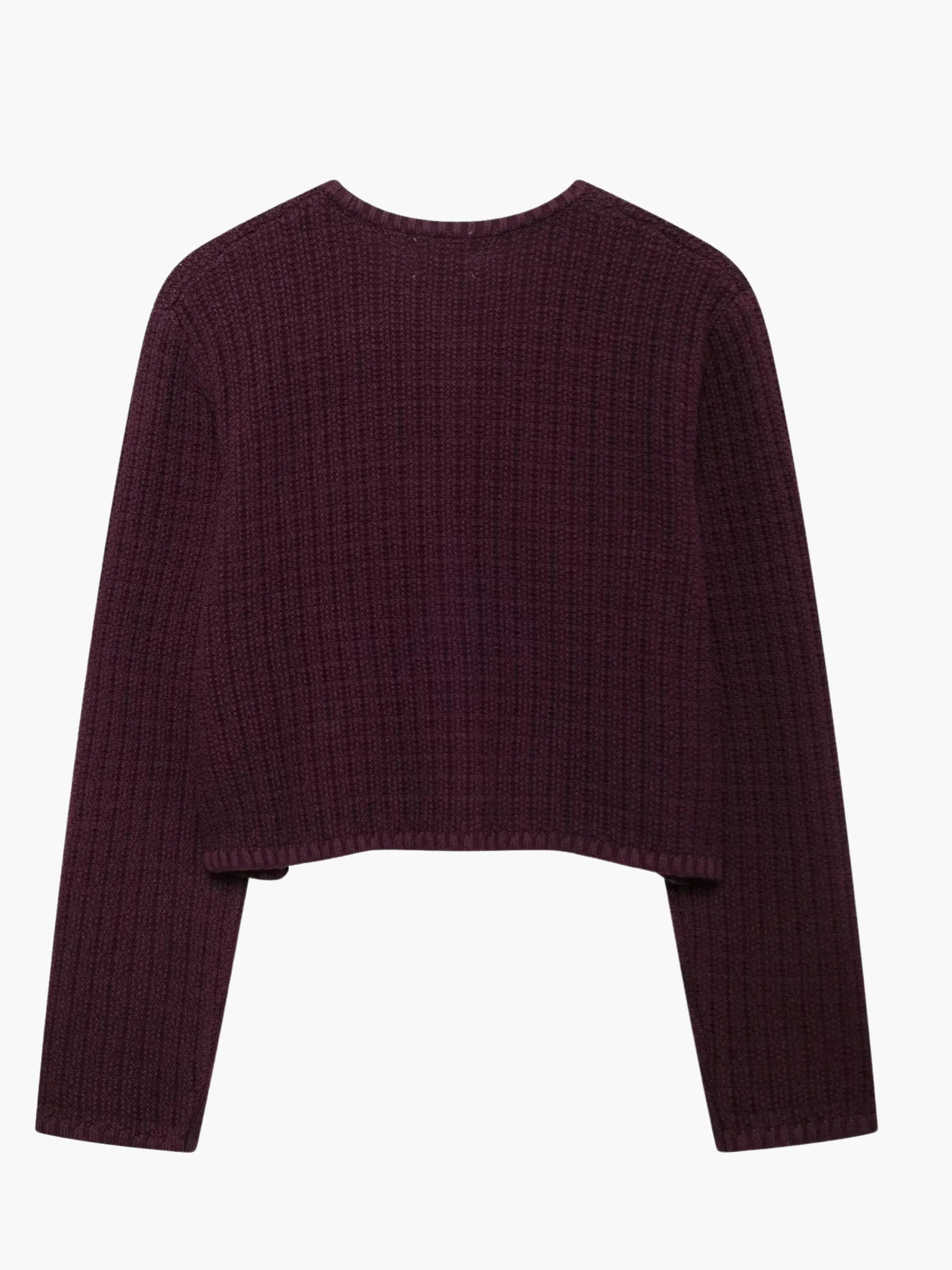 Structured Cardigan with Gold Buttons