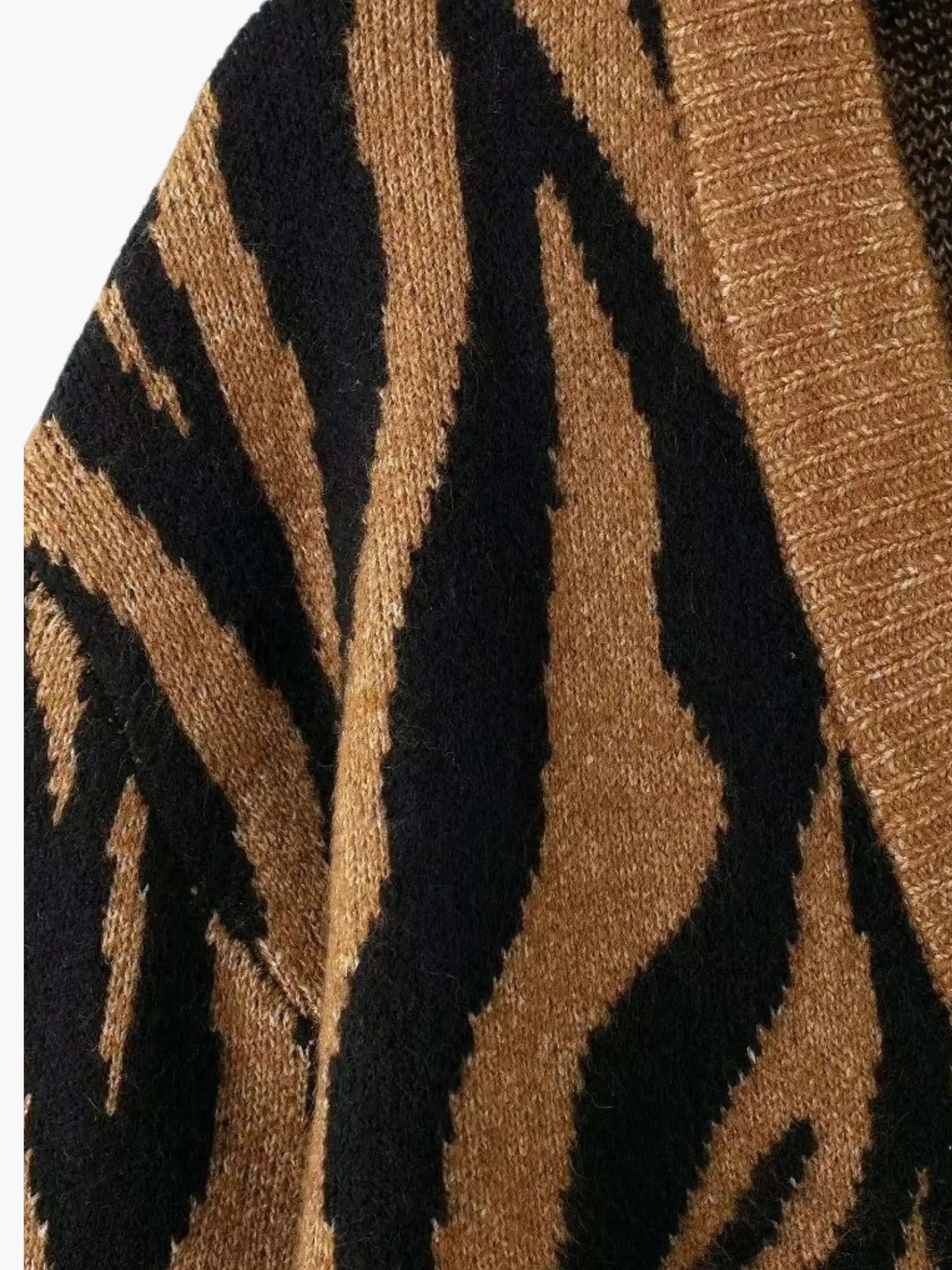 Zebra Striped Knitwear for Women