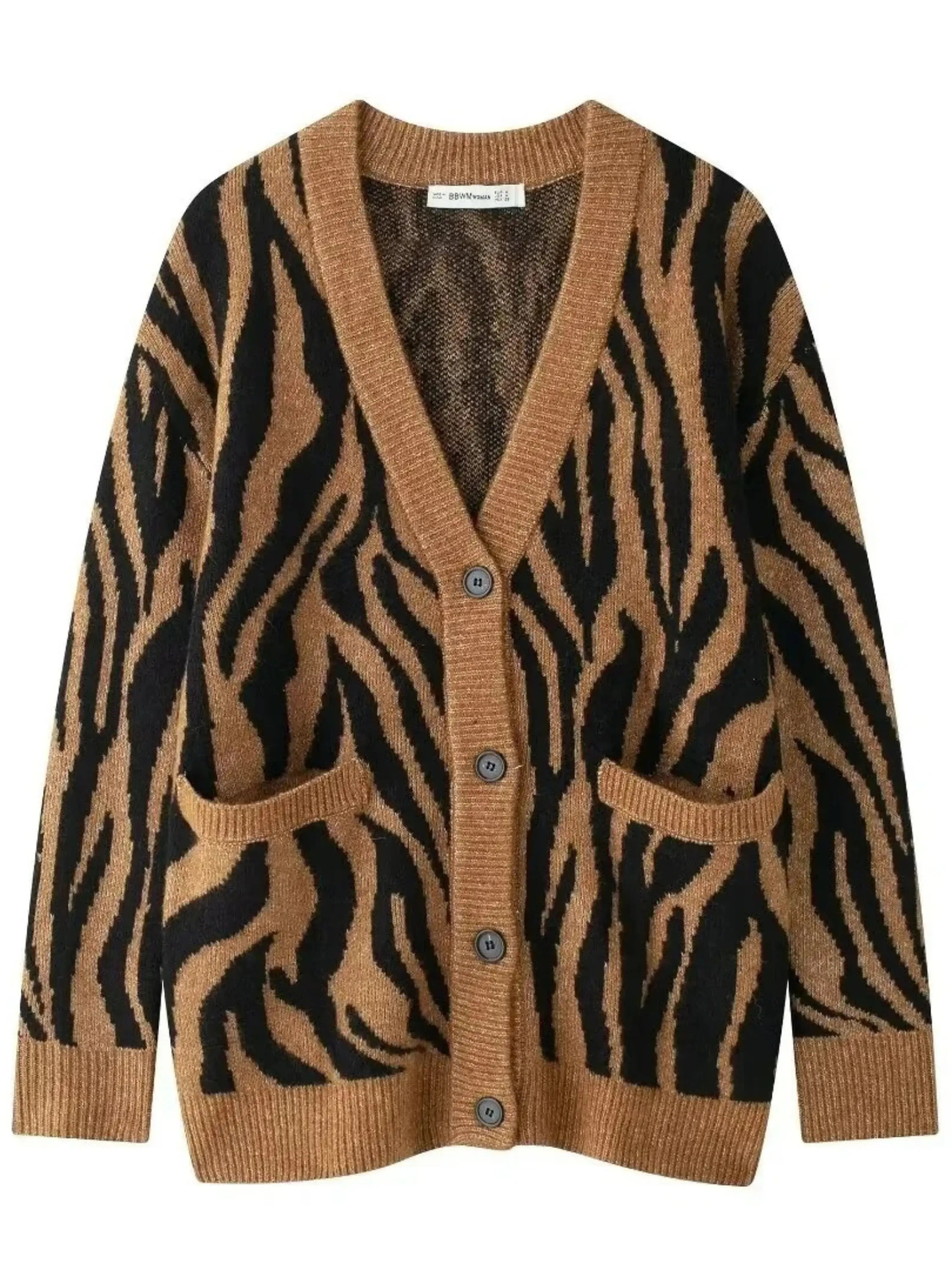 Zebra Striped Knitwear for Women