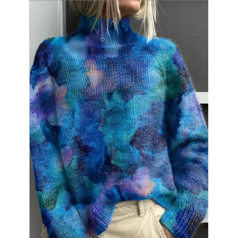 Cape Cardigan - Elegant Draped Knit Sweater