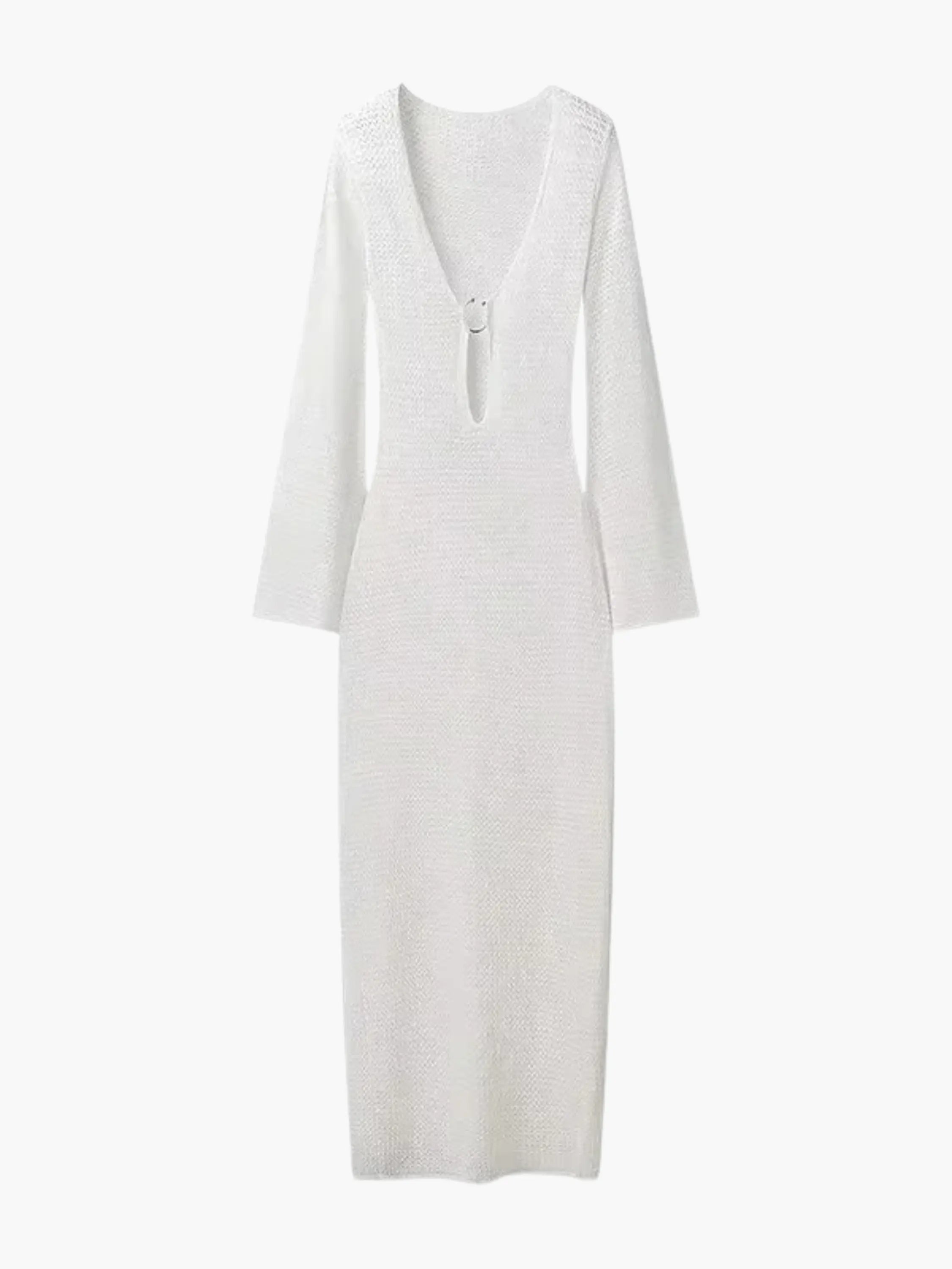 Lilac Knit Maxi Dress