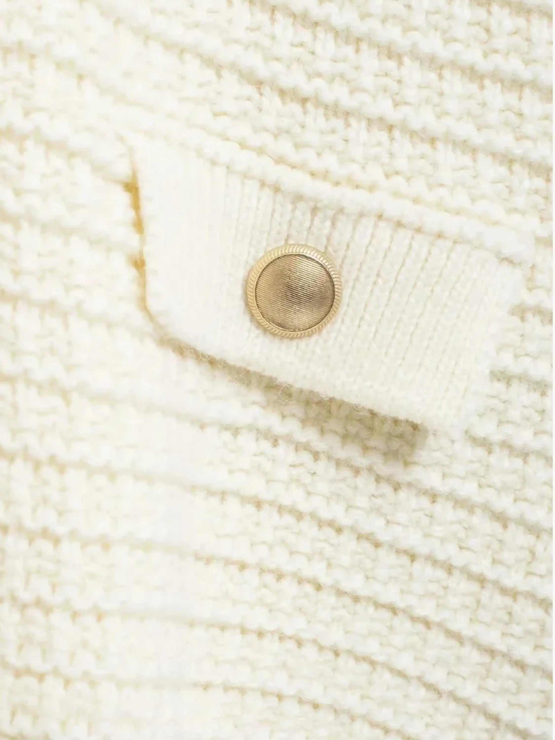 Textured Button Placket Cardigan