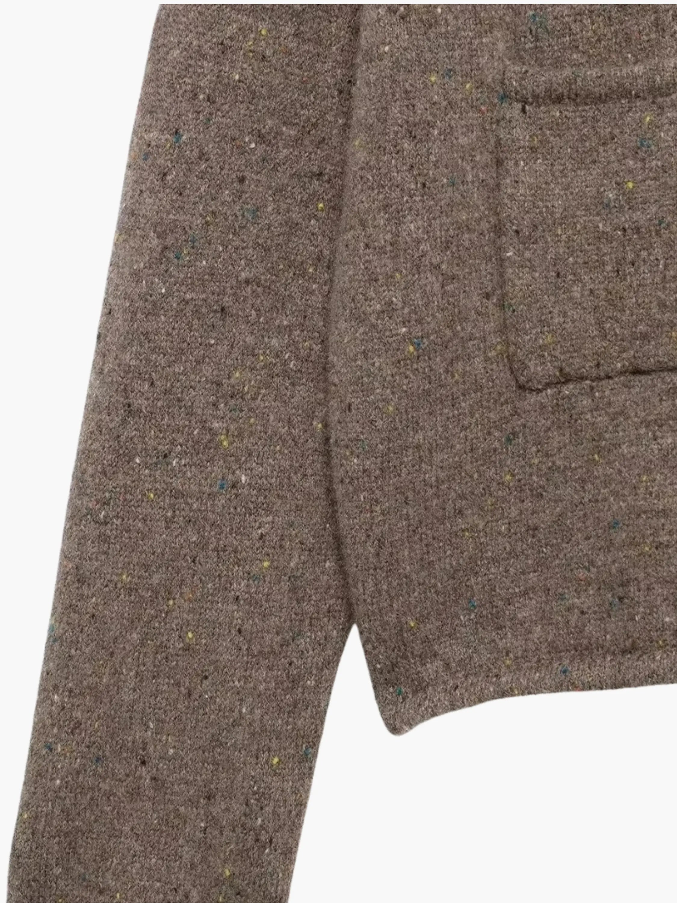 Open Front High Collar Cardigan