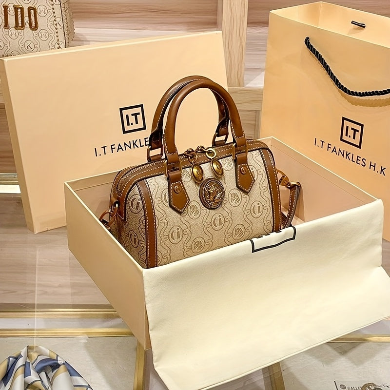 Luxury Boston Pillow Bag - Trendy Women's Shoulder Crossbody Handbag